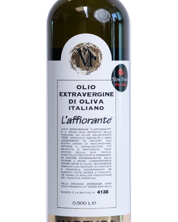 Extra Virgin Olive Oil Marfuga L’Affiorante Label