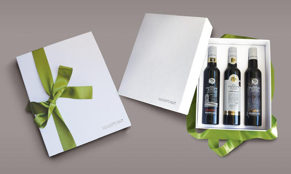 Italian Marfuga Luxury Gift Box Trio EVOO Premium Olive Oil Gift Set