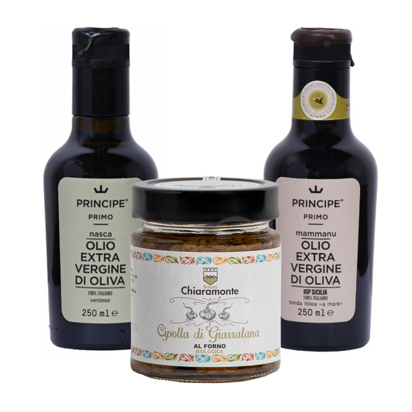 Nasca EVOO + Mammanu EVOO + Organic Onion of Giarratana