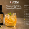 Chamomile Citrus Sparkling Mocktail with a Nivitaly Olive Oil Finish