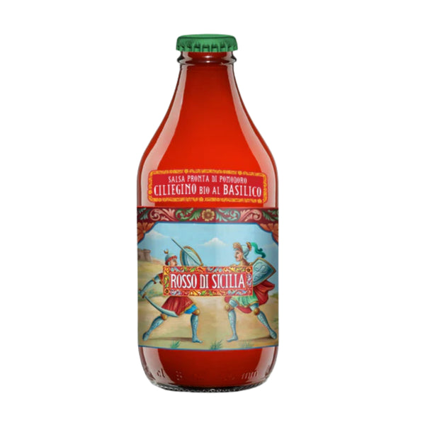 Organic Cherry Tomato Sauce Basil 330g Premium Italian Pasta Sauce
