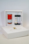 Donna Francesca flavoured olive oil gift box garlic white truffle pomodori pelati gourmet oil set