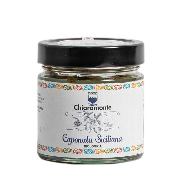 Organic Sicilian Caponata Eggplant Relish Premium Italian Food
